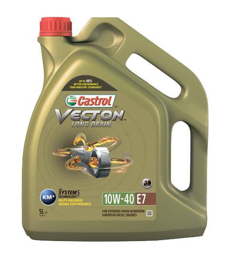 Моторное масло Castrol VECTON LONG DRAIN 10W-40 E7, 5л